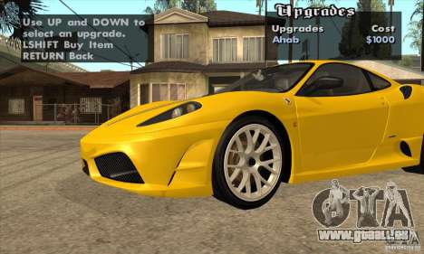 Ferrari F430 Scuderia 2007 pour GTA San Andreas