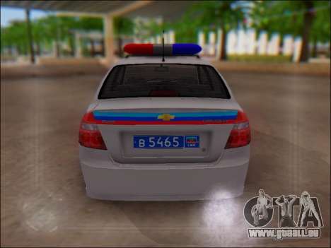 Chevrolet Aveo Police LNR pour GTA San Andreas