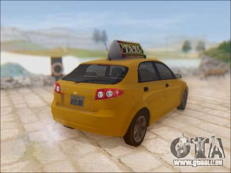 Chevrolet Lacetti Taxi für GTA San Andreas