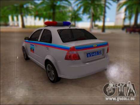 Chevrolet Aveo Police LNR pour GTA San Andreas