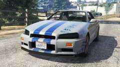 Nissan Skyline R34 GT-R 2002 Fast and Furious für GTA 5