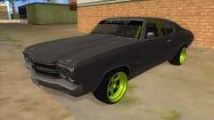 1970 Chevrolet Chevelle SS Drift Monster Energy für GTA San Andreas